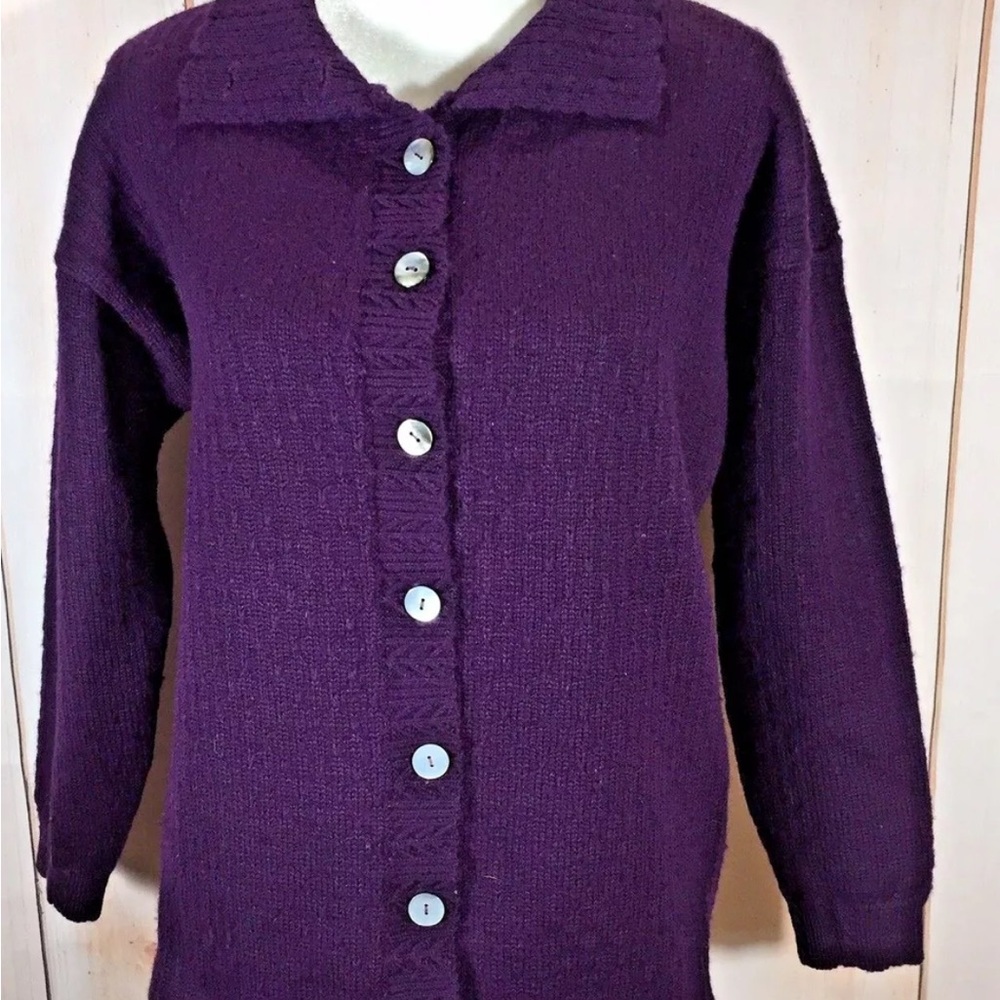 Vintage Knickers cardigan sweater 100% wool